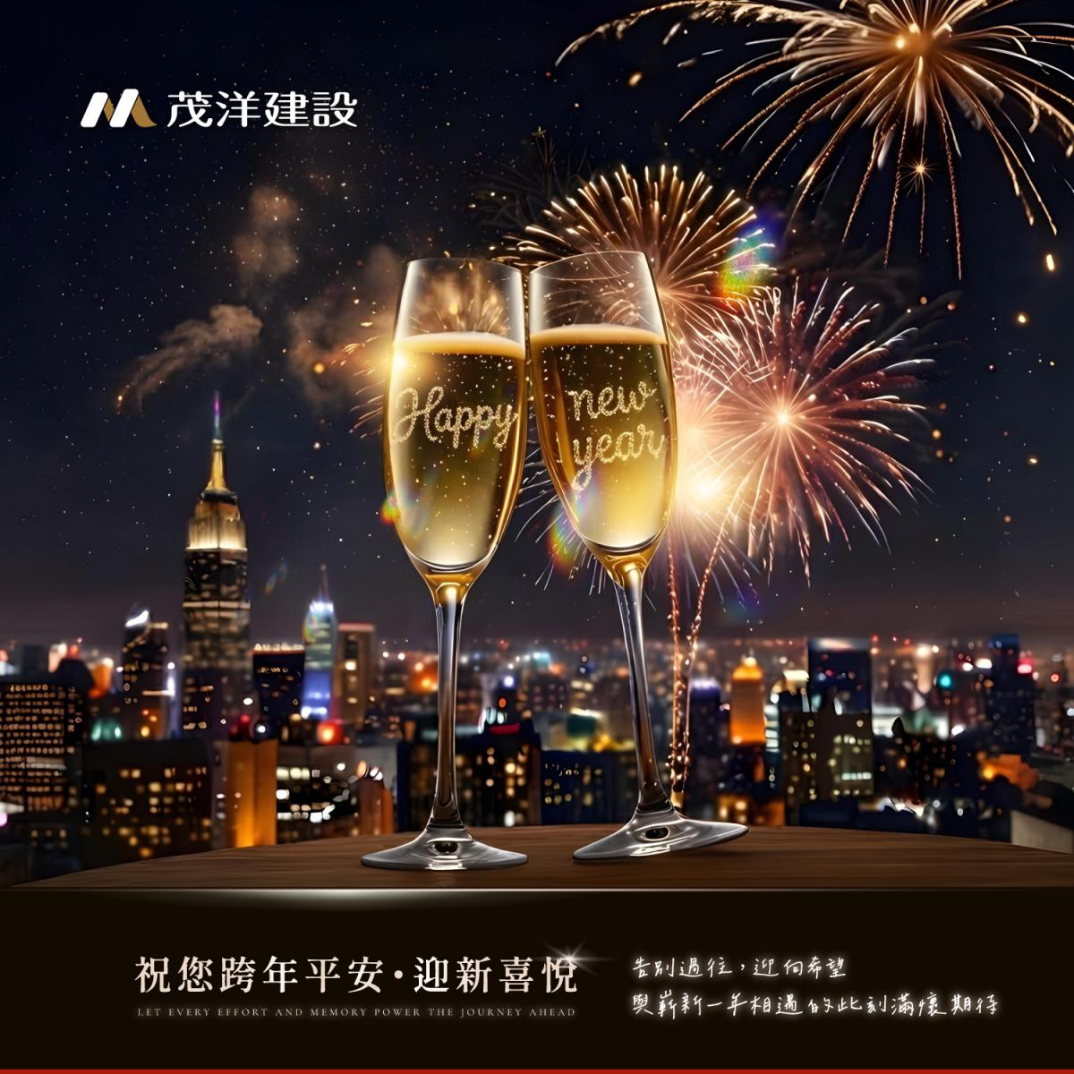 【茂洋建設】祝您跨年平安，迎新喜悅